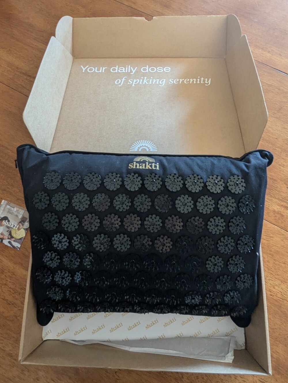 ✨ Like New ✨ Shakti Acupressure Pillow Black / Original Box Included